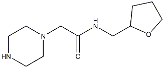 N-(oxolan-2-ylmethyl)-2-(piperazin-1-yl)acetamide Structure