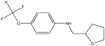 N-(oxolan-2-ylmethyl)-4-(trifluoromethoxy)aniline Struktur