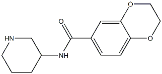 N-(piperidin-3-yl)-2,3-dihydro-1,4-benzodioxine-6-carboxamide Structure