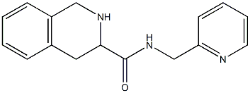 N-(pyridin-2-ylmethyl)-1,2,3,4-tetrahydroisoquinoline-3-carboxamide 结构式