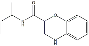 N-(sec-butyl)-3,4-dihydro-2H-1,4-benzoxazine-2-carboxamide 化学構造式