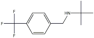 N-(tert-butyl)-N-[4-(trifluoromethyl)benzyl]amine 化学構造式