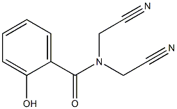 N,N-bis(cyanomethyl)-2-hydroxybenzamide Structure