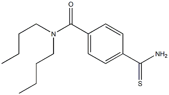 N,N-dibutyl-4-carbamothioylbenzamide 化学構造式