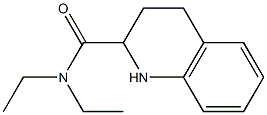 N,N-diethyl-1,2,3,4-tetrahydroquinoline-2-carboxamide Struktur