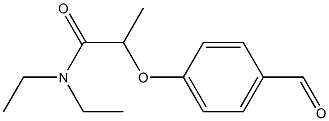 N,N-diethyl-2-(4-formylphenoxy)propanamide Struktur