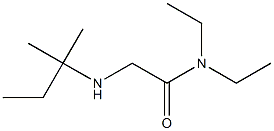 N,N-diethyl-2-[(2-methylbutan-2-yl)amino]acetamide Struktur