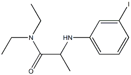 N,N-diethyl-2-[(3-iodophenyl)amino]propanamide Struktur