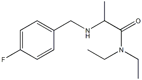 N,N-diethyl-2-{[(4-fluorophenyl)methyl]amino}propanamide,,结构式