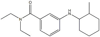 N,N-diethyl-3-[(2-methylcyclohexyl)amino]benzamide Struktur