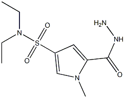 N,N-diethyl-5-(hydrazinocarbonyl)-1-methyl-1H-pyrrole-3-sulfonamide,,结构式