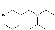 N,N-diisopropyl-N-(piperidin-3-ylmethyl)amine,,结构式