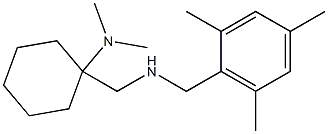 N,N-dimethyl-1-({[(2,4,6-trimethylphenyl)methyl]amino}methyl)cyclohexan-1-amine Structure