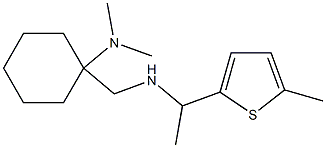 N,N-dimethyl-1-({[1-(5-methylthiophen-2-yl)ethyl]amino}methyl)cyclohexan-1-amine Structure