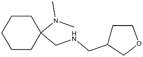 N,N-dimethyl-1-{[(oxolan-3-ylmethyl)amino]methyl}cyclohexan-1-amine Struktur