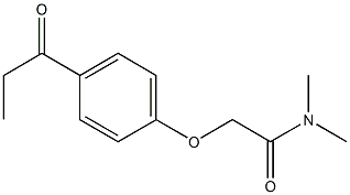 N,N-dimethyl-2-(4-propionylphenoxy)acetamide Structure