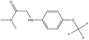 N,N-dimethyl-2-{[4-(trifluoromethoxy)phenyl]amino}acetamide Structure