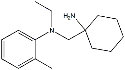 N-[(1-aminocyclohexyl)methyl]-N-ethyl-2-methylaniline Structure