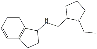 N-[(1-ethylpyrrolidin-2-yl)methyl]-2,3-dihydro-1H-inden-1-amine 结构式