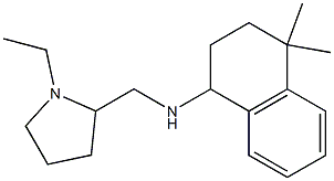 N-[(1-ethylpyrrolidin-2-yl)methyl]-4,4-dimethyl-1,2,3,4-tetrahydronaphthalen-1-amine Struktur