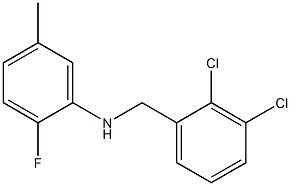 N-[(2,3-dichlorophenyl)methyl]-2-fluoro-5-methylaniline Structure