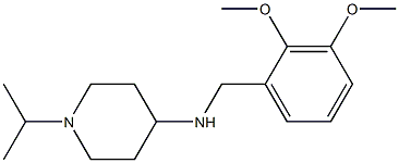 N-[(2,3-dimethoxyphenyl)methyl]-1-(propan-2-yl)piperidin-4-amine 结构式