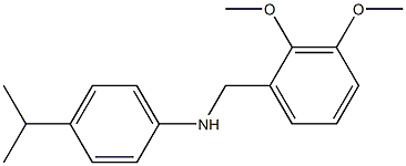 N-[(2,3-dimethoxyphenyl)methyl]-4-(propan-2-yl)aniline Structure