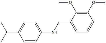 N-[(2,3-dimethoxyphenyl)methyl]-4-(propan-2-yl)aniline Struktur