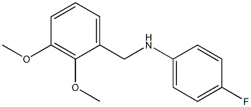 N-[(2,3-dimethoxyphenyl)methyl]-4-fluoroaniline 化学構造式