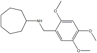 N-[(2,4,5-trimethoxyphenyl)methyl]cycloheptanamine Struktur