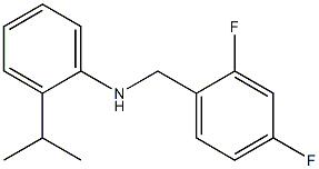 N-[(2,4-difluorophenyl)methyl]-2-(propan-2-yl)aniline Struktur