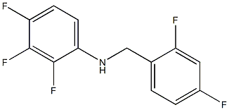 N-[(2,4-difluorophenyl)methyl]-2,3,4-trifluoroaniline Struktur