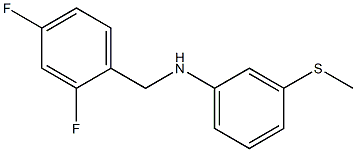 N-[(2,4-difluorophenyl)methyl]-3-(methylsulfanyl)aniline Struktur