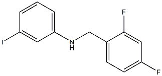 N-[(2,4-difluorophenyl)methyl]-3-iodoaniline Struktur