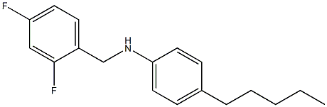 N-[(2,4-difluorophenyl)methyl]-4-pentylaniline 化学構造式