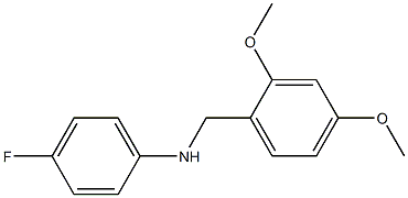 N-[(2,4-dimethoxyphenyl)methyl]-4-fluoroaniline Struktur