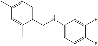 N-[(2,4-dimethylphenyl)methyl]-3,4-difluoroaniline Structure