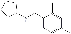 N-[(2,4-dimethylphenyl)methyl]cyclopentanamine Structure