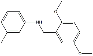 N-[(2,5-dimethoxyphenyl)methyl]-3-methylaniline Structure