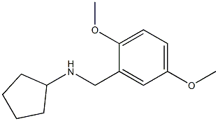 N-[(2,5-dimethoxyphenyl)methyl]cyclopentanamine Structure