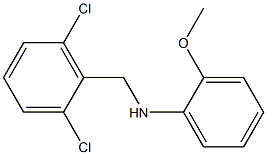 N-[(2,6-dichlorophenyl)methyl]-2-methoxyaniline Struktur