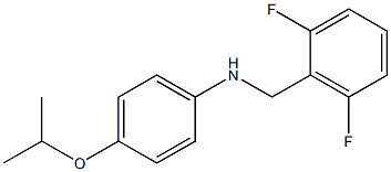N-[(2,6-difluorophenyl)methyl]-4-(propan-2-yloxy)aniline,,结构式