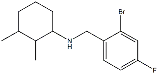 N-[(2-bromo-4-fluorophenyl)methyl]-2,3-dimethylcyclohexan-1-amine Structure