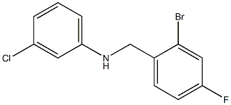 N-[(2-bromo-4-fluorophenyl)methyl]-3-chloroaniline