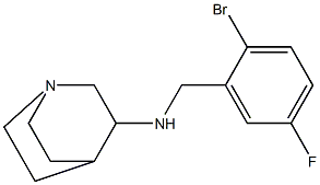 N-[(2-bromo-5-fluorophenyl)methyl]-1-azabicyclo[2.2.2]octan-3-amine Structure