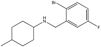 N-[(2-bromo-5-fluorophenyl)methyl]-4-methylcyclohexan-1-amine 结构式