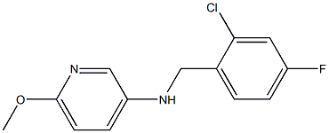 N-[(2-chloro-4-fluorophenyl)methyl]-6-methoxypyridin-3-amine Struktur