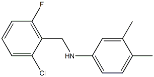 N-[(2-chloro-6-fluorophenyl)methyl]-3,4-dimethylaniline Struktur