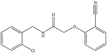 N-[(2-chlorophenyl)methyl]-2-(2-cyanophenoxy)acetamide Structure
