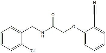 N-[(2-chlorophenyl)methyl]-2-(2-cyanophenoxy)acetamide 化学構造式